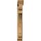 Ekena Millwork Olympic Traditional Rough Sawn Bracket w/ Offset Brace, Western Red Cedar, 6"W x 32"D x 44"H BKT0604X32X44OLY01RWR - alternate 4